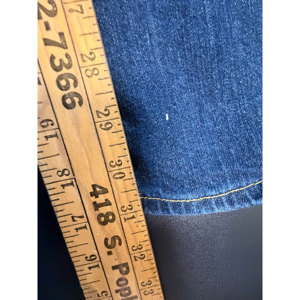 The Foundry Supply Co Flex Denim Jeans Mens 48x32 Dark Wash Straight Leg Blue K1 - Picture 7 of 8